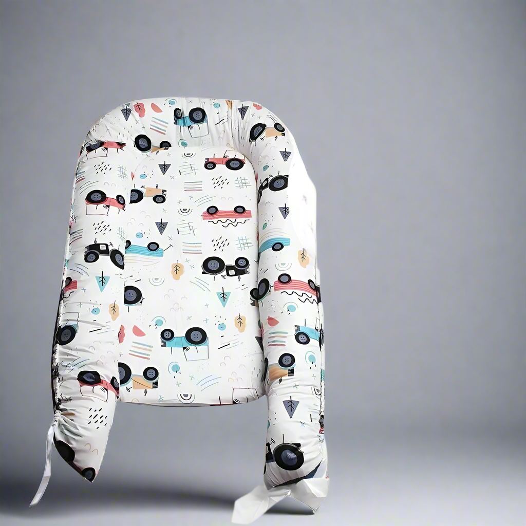 Berceau Bébé - NidPortableBébé™ - Voiture Bleue - Baby Tala