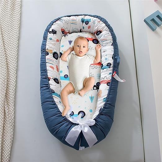 Berceau Bébé - NidPortableBébé™ - Voiture Bleue - Baby Tala
