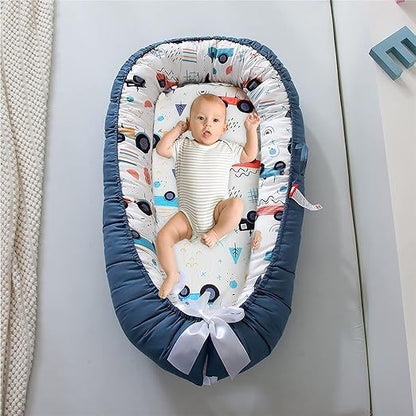 Berceau Bébé - NidPortableBébé™ - Voiture Bleue - Baby Tala
