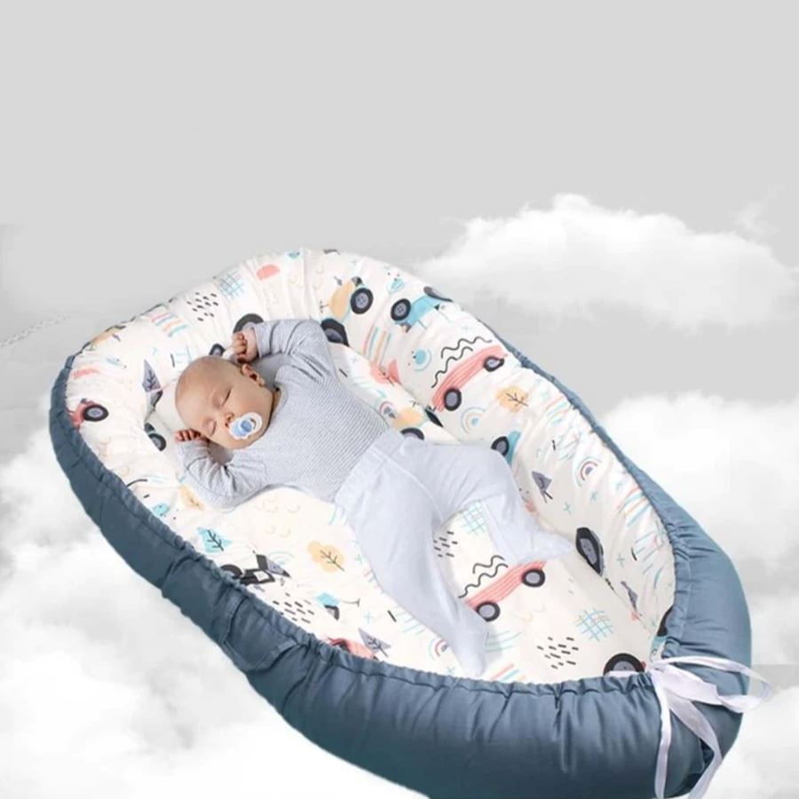 Berceau Bébé - NidPortableBébé™ - Voiture Bleue - Baby Tala