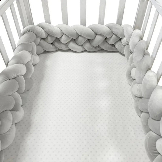 Tour de Lit Bébé - CozyKnot™ - Gris - Baby Tala