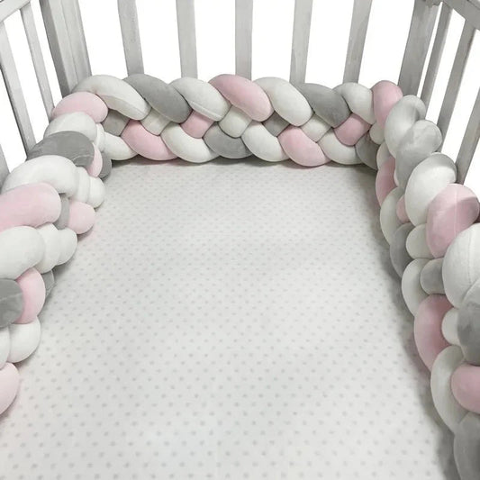 Tour de Lit Bébé - CozyKnot™ - Rose Gris - Baby Tala